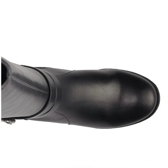 NWT #8 Croft & Barrow Pose Women's Ortholite ECO Black Riding Boots Size 10 - Picture 5 of 10